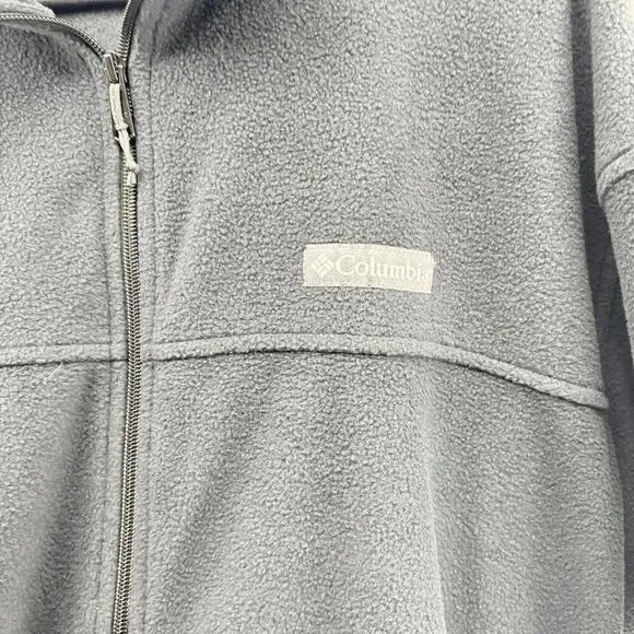 Columbia Soft Fleece Jacket Full Zip Blue Men's Size XXL Very Good Condition - Picture 4 of 5